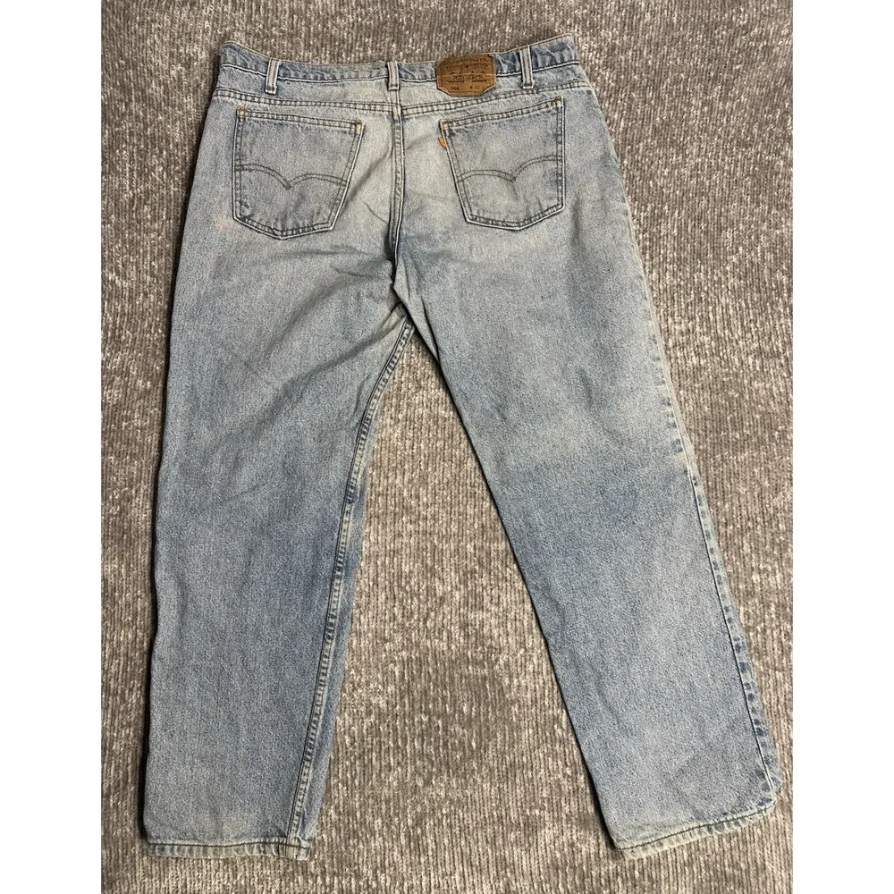 Vintage Levis Jeans Mens 506 Straight Orange Tab 40x30